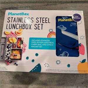 PlanetBox Stainless Steel Lunchbox Set - Blue Astronaut